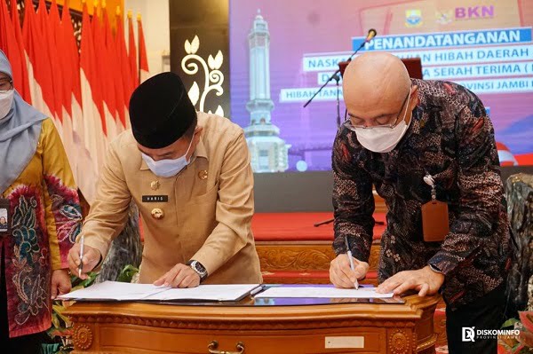 gubernur hibah tanah ke bkn