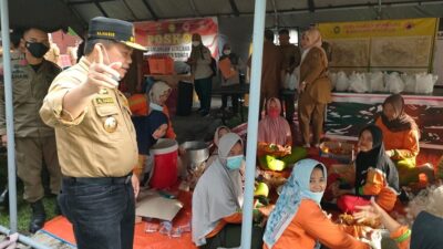 al haris tinjau dapur umum banjir bungo