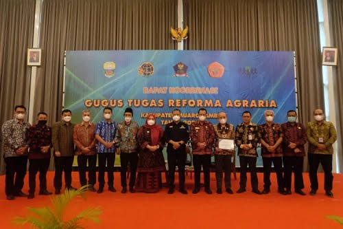 Bupati Masnah Buka Rapat Koordinasi Gugus Tugas Reforma Agraria