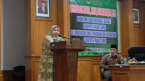 Bupati Masnah Harap Penyaluran Zakat dan Shodaqoh
