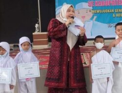 Bupati Masnah Buka Acara Manasik Haji Anak-anak Raudhatul Athfal