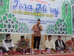 Wabup BBS Hadiri Isra’ Miraj di Desa Mekar Sari Makmur Sungai Bahar