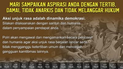 Polda Jambi Imbau Unjuk Rasa Esok Berlangsung Tertib dan Kondusif