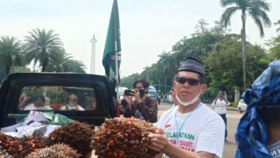 Petani Sawit Batanghari Ikut Aksi Serentak di Jakarta, Mashuri: Kami Mohon Doa