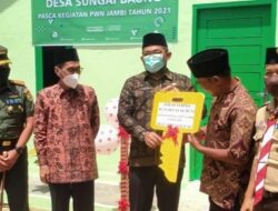Wabup Batanghari Serahkan Rumah Layak Huni PWN 2021