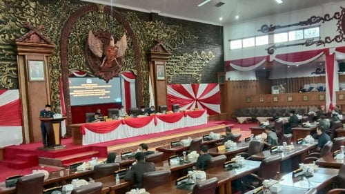 Paripurna Ranperda Pertanggungjawaban Pelaksanaan APBD 2021