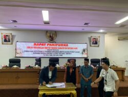 Bupati Batanghari Tandatangani Persetujuan RAPBD TA 2022