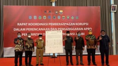 Empat Pimpinan DPRD Provinsi Jambi Hadiri Rakor Pembrantasan Korupsi Bersama KPK RI