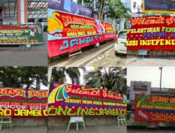 Karangan Bunga Ucapan Selamat Padati Lokasi Pelantikan SMSI Jambi
