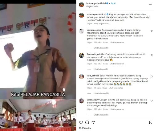 guru cantik diajak makan hotman paris