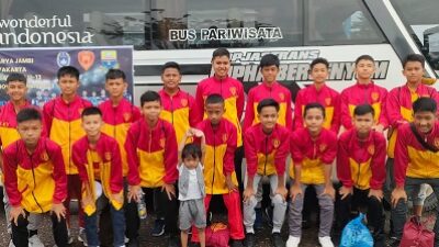 Tim U-13 SSB Gelora Karya Wakili Jambi Bertolak ke Yogyakarta, Pengurus: Kita Targetkan Juara