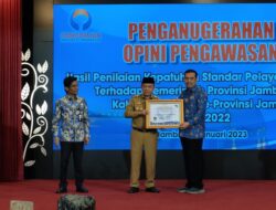 Provinsi Jambi Peringkat 7 Nasional Pelayanan Publik Terbaik dari Ombudsman