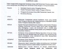 Pasca Insiden Mobnas DPRD, Al Haris Keluarkan Instrusi Gubernur, Atur Pemakaian Kendaraan Dinas