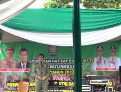 Hadir di acara HUT SATPOL-PP dan SATLINMAS, Bupati: ini Merupakan Sarana Untuk Mengevaluasi Kinerja Satu Tahun Belakangan