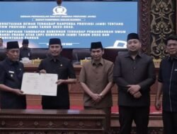 DPRD Provinsi Jambi Setuju dan Sahkan Ranperda RTRW