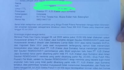 Langgar Isi Perjanjian dengan PT. KJS, Remsidawati Lakukan Pungli Terhadap Sopir BB
