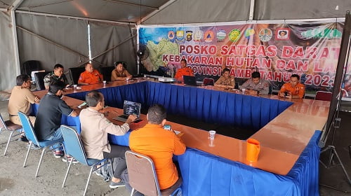 Jumlah Hotspot di Jambi Berkurang, Patroli Karhutla Tetap Diintensifkan