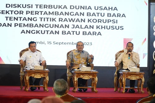 Gubernur Al Haris Paparkan Permasalahan Batubara ke KPK