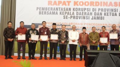 Pemkab Batang Hari Terima Nilai Tertinggi MCP dari KPK RI