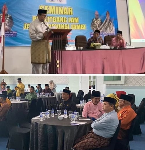 Ketua Harian LAM Kota Jambi, Kemas M Fuad Ikuti Seminar Puslitbangda
