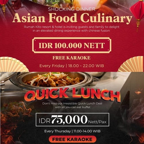 Makan Sepuasnya !! Bisa Milih Mau Makan Siang Atau Mau Makan Malam