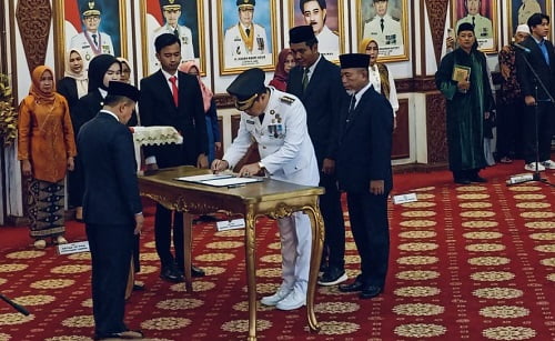 Mukti Dilantik Jadi Pj Bupati Merangin, Ini Pesan Gubernur Al Haris