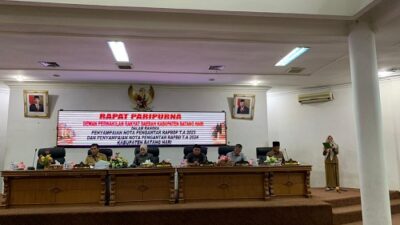 Saat Paripurna DPRD, Bupati Fadhil Sempat Singgung Masalah 34 Program Batang Hari Tangguh