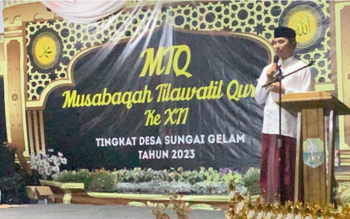 Pembukaan MTQ di Sungai Gelam, Edi Purwanto Pahami Al Quran Sebagai Pendoman Hidup