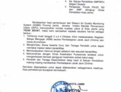 Walikota Jambi Keluarkan Edaran Sekolah Daring di Tingkat PAUD-SD-SMP-sederajat