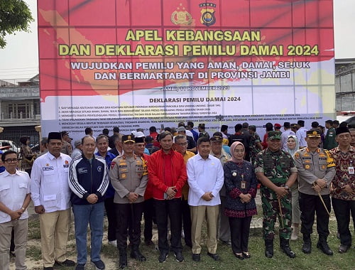 Apel Deklarasi Pemilu Damai Edi Purwanto Mari Ciptakan Situasi Kondusif di Jambi