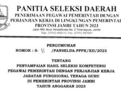 Berikut Nama-nama Yang Lulus PPPK Tenaga Guru 2023 di Provinsi Jambi Serta Link Download