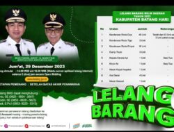 Pemkab Batanghari Akan Melakukan Lelang Barang Miilik Daerah