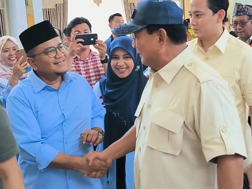 Maulana Sambut Kedatangan Prabowo Subianto di Jambi Yakin Pilpres Sekali Putaran