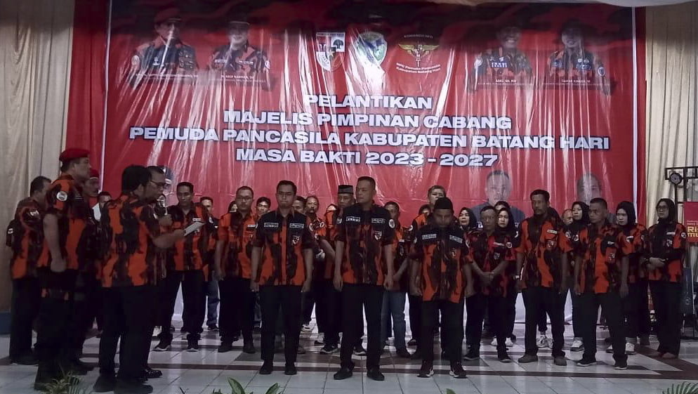Pelantikan MPC Pemuda Pancasila Batanghari Dihadiri Wabup Bakhtiar