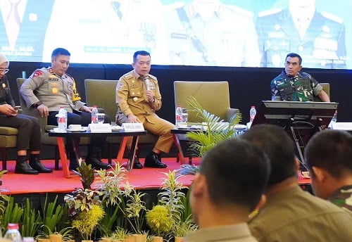 H-2 Jelang Pemilu 2024, Al Haris Pimpin Rapat Bersama Forkopimda
