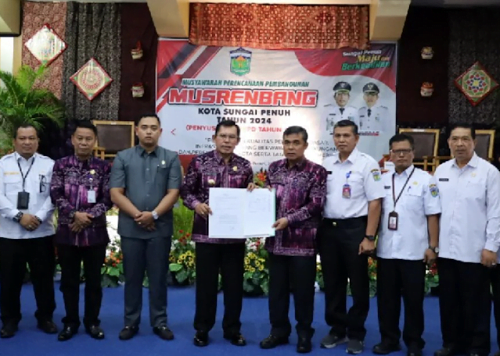 Walikota Ahmadi Buka Musrenbang Kota Sungai Penuh tahun 2024