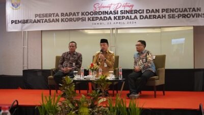 Gubernur Al Haris Pemprov Jambi dan Kabupaten Kota Butuh Pembinaan KPK
