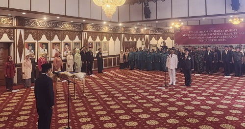 Al Haris Lantik Reden Najmi jadi Pj Bupati Muaro Jambi dan Bachril Pj Bupati Sarolangun