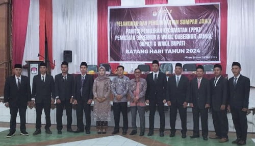 Asisten II Setda Batanghari Hadiri Pelantikan PPK