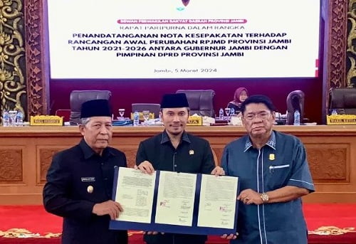 DPRD Provinsi Jambi Bersama Pemerintah Daerah Sahkan 7 Ranperda Menjadi Perda