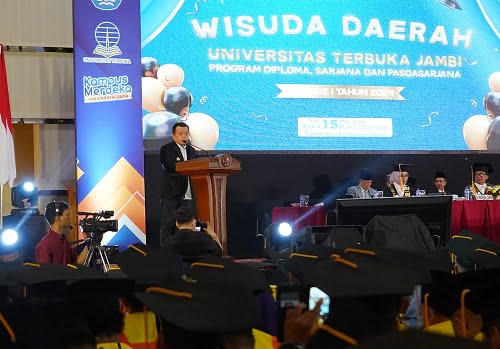 Gubernur Al Haris UT Pelopor Pendidikan Jarak Jauh dan Merdeka Belajar