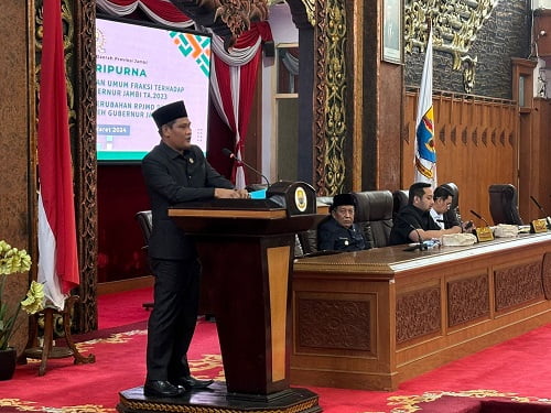 Sembilan Jubir Fraksi DPRD Provinsi Jambi Sampaikan Pandangan Umum Terhadap LKPJ Gubernur Jambi Tahun Anggaran 2023