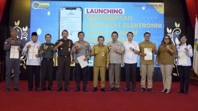 Gubernur Al Haris Launching Implementasi Sertifikat Elektronik di 4 Kantor Layanan Pertanahan Daerah