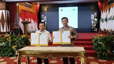 Gubernur Al Haris dan Kapolda Jambi Tandatangani NPHD Dana Pengamanan Pilkada 2024 Senilai Rp 25 M