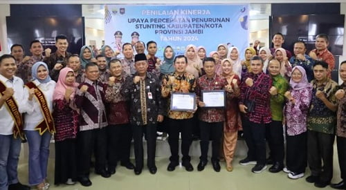 Pemkot Sungai Penuh Raih Juara Pertama Penurunan Stunting Se-Provinsi Jambi