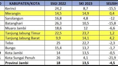 Pemkot Sungai Penuh Peringkat 2 Nasional Tangani Sunting, Terendah Se-Provinsi Jambi