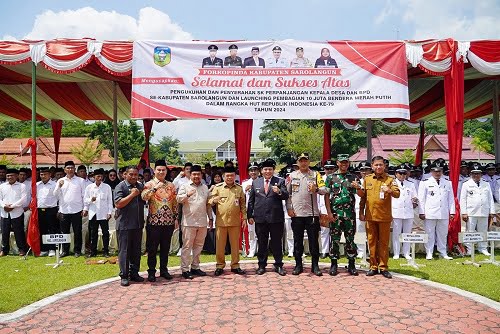 Gubernur Al Haris Hadiri Pengukuhan Perpanjangan Masa Jabatan Kades dan BPD Se-Kabupaten Sarolangun