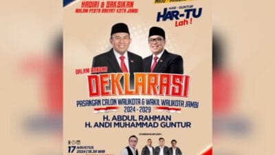 GRATIS! Konser Ari Lasso Malam ini di Jambi, Deklarasi H Abdul Rahman-H Andi Muhammad Guntur