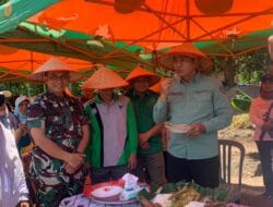 Panen Raya Perdana Padi Sawah Kelompok Tani Suka Damai dihadiri Bupati Batanghari