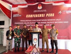 KPU Tetapkan Nomor Urut Cabup dan Cawabup Kabupaten Batanghari